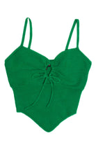 Green Knit Hanky Hem Cami