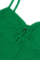Green Knit Hanky Hem Cami