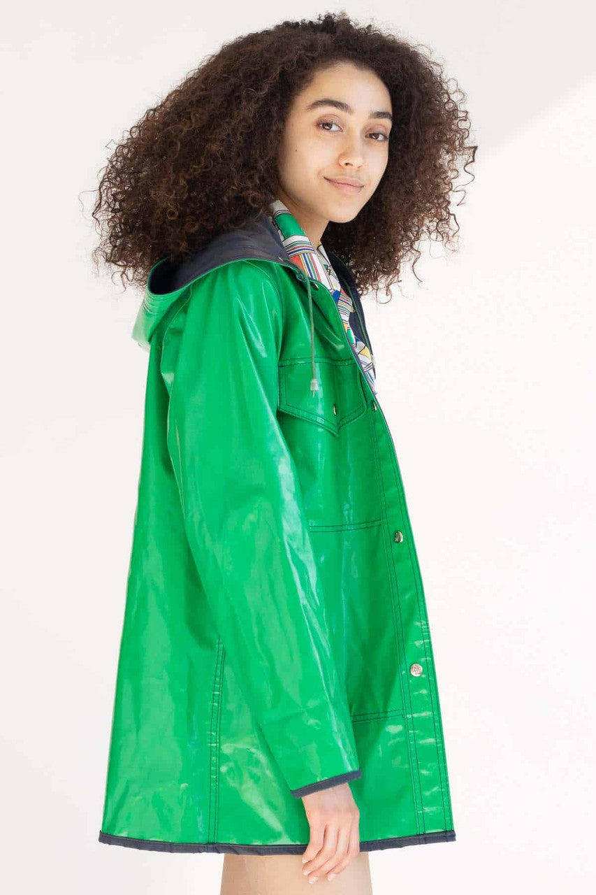 Green PVC Rain Coat