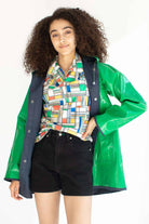 Green PVC Rain Coat