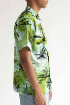 Green Rolling Waves Hawaiian Shirt