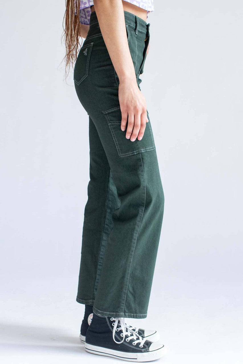 Green Stretch Carpenter Jeans