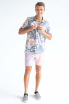 Grey Antique Floral Button Up Shirt