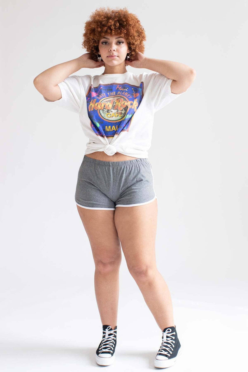 Grey Athletic Dolphin Shorts (Extended Sizes)