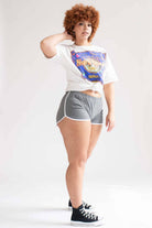 Grey Athletic Dolphin Shorts (Extended Sizes)