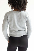 Grey Butterfly Sleeve Sweatshirt