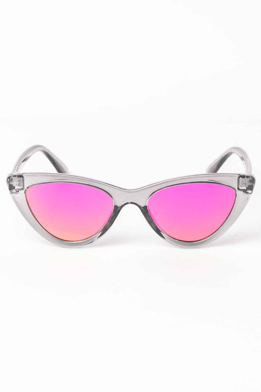 Grey Cat Eye Sunglasses