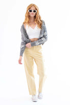 Grey Daisy Cardigan