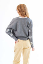 Grey Daisy Cardigan