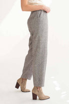 Grey Speckled High Waisted Vintage Pants (sz. 10)