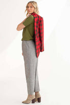 Grey Speckled High Waisted Vintage Pants (sz. 10)