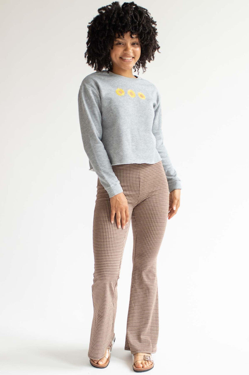 Grey Sunflower Sweatshirt