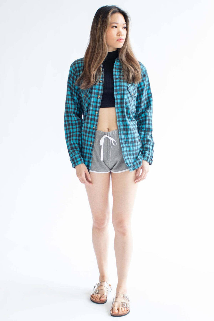 Grey Trimmed Thermal Dolphin Shorts