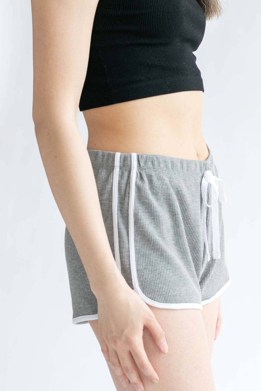 Grey Trimmed Thermal Dolphin Shorts