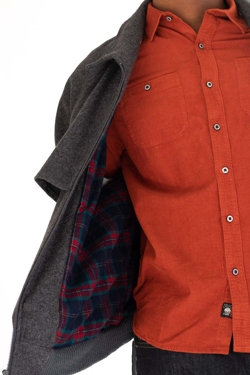 Grey Wool Pendleton Jacket