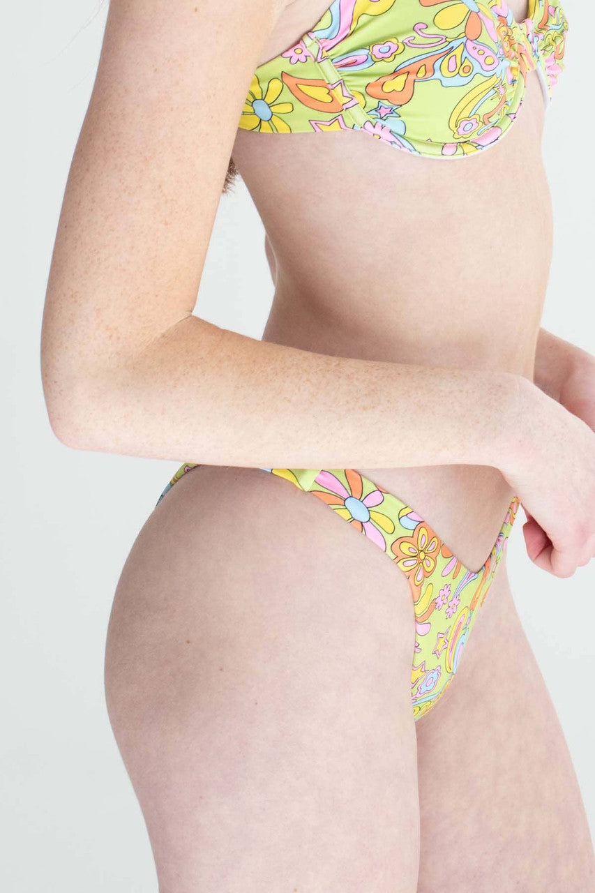 Groovy Floral Bikini Bottom
