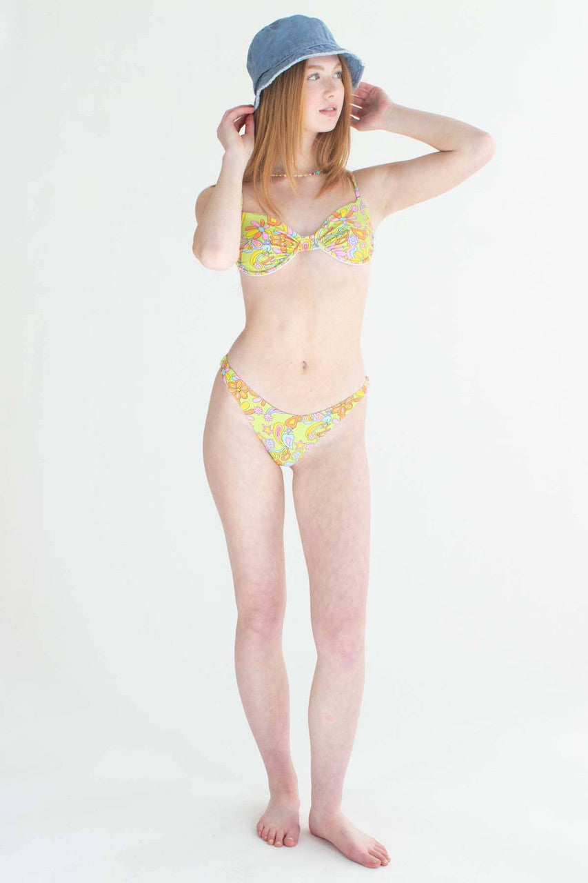 Groovy Floral Bikini Bottom