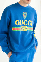 Vintage Royal Blue Designer Bootleg Sweatshirt