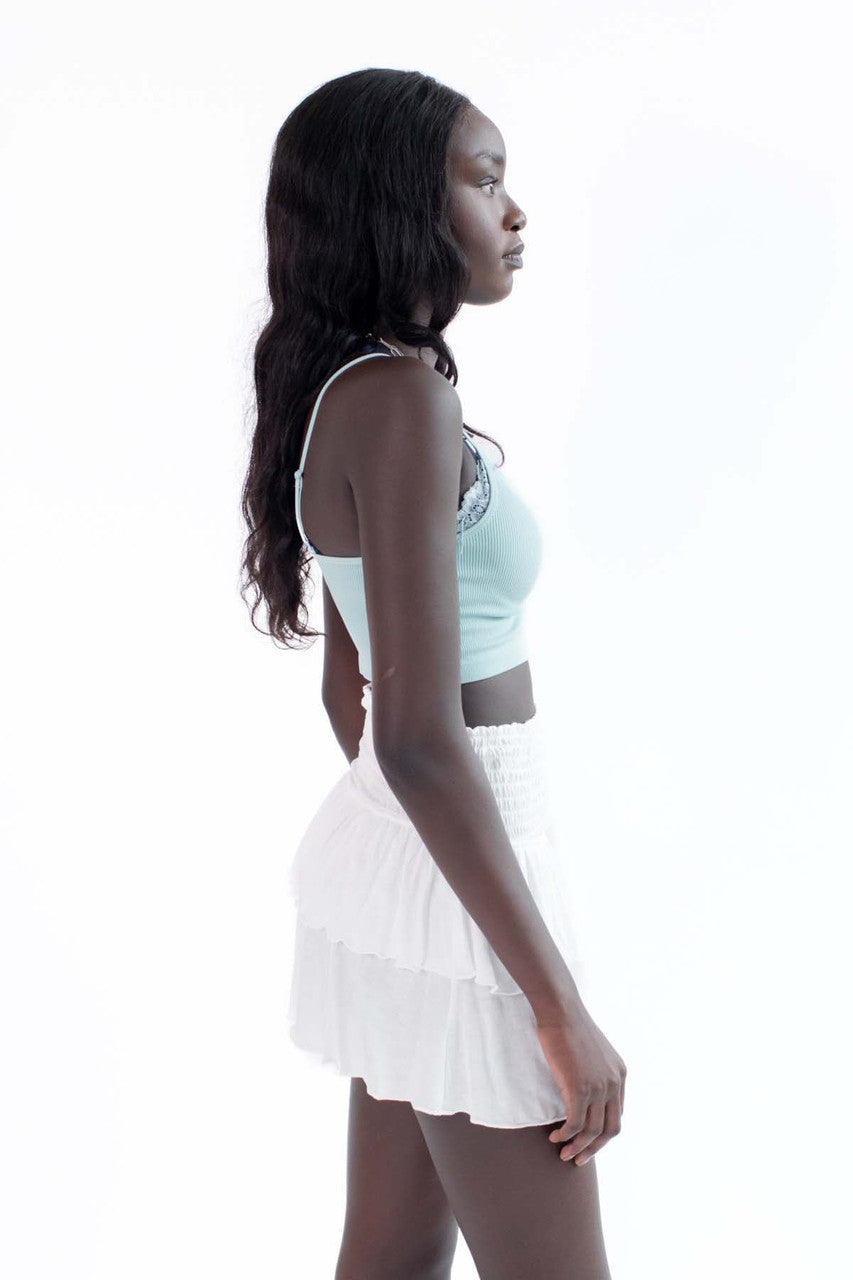 Haze Sage Lace Inset Seamless Cami