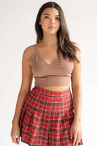 Hazelnut Seamless Ribbed Bralette (Extended Sizes)