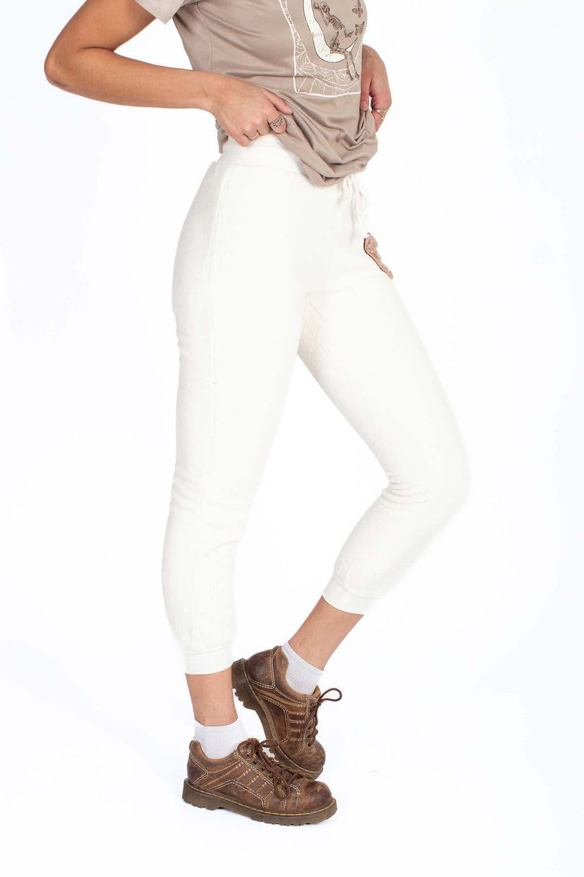 Heart Applique Sherpa Joggers
