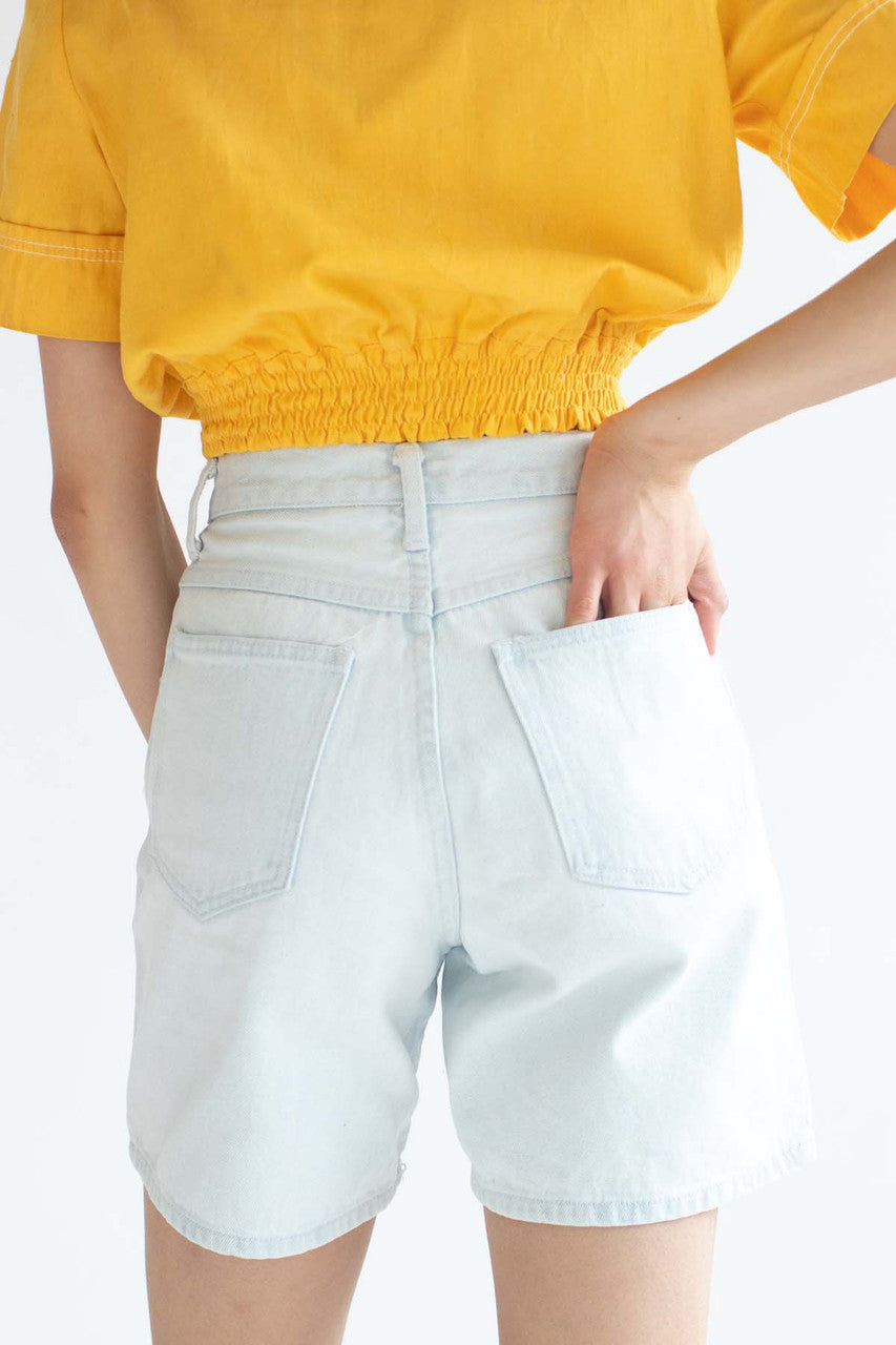 High Waisted Bermuda Denim Shorts (sz. 4)