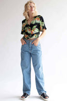 High Waisted Wide Leg Mudd Jeans (sz. 5)