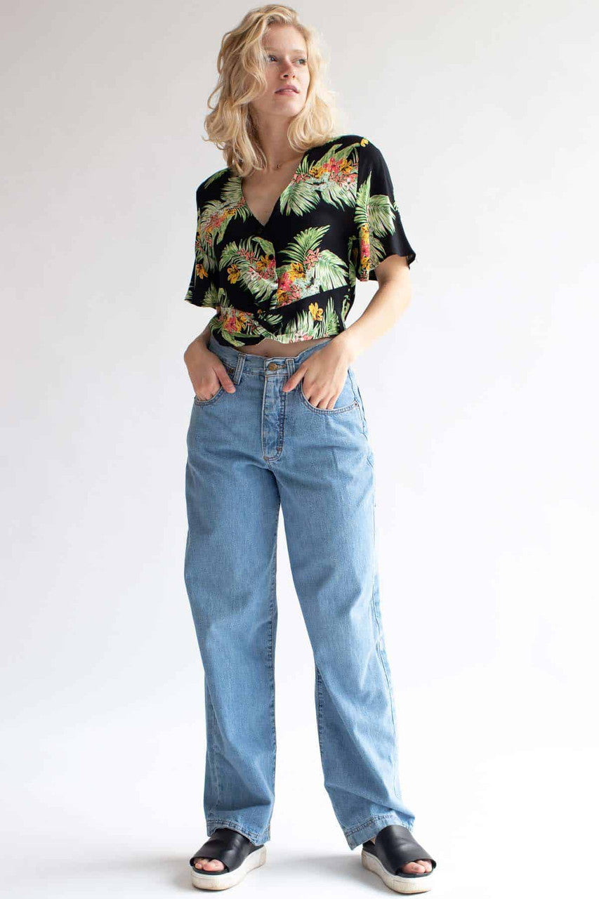 High Waisted Wide Leg Mudd Jeans (sz. 5)