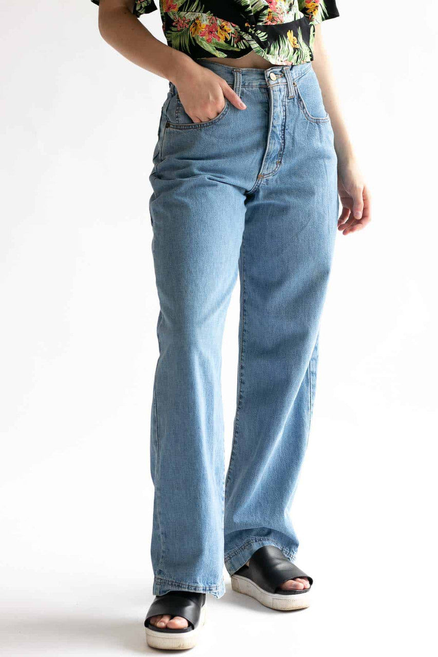 High Waisted Wide Leg Mudd Jeans (sz. 5)