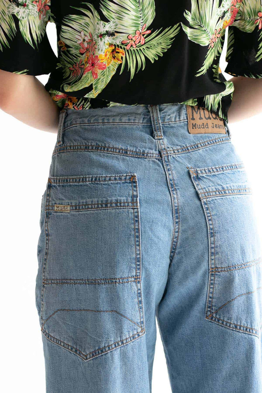 High Waisted Wide Leg Mudd Jeans (sz. 5)