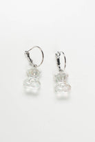 Holographic Gummy Bear Charm Hoop Earrings