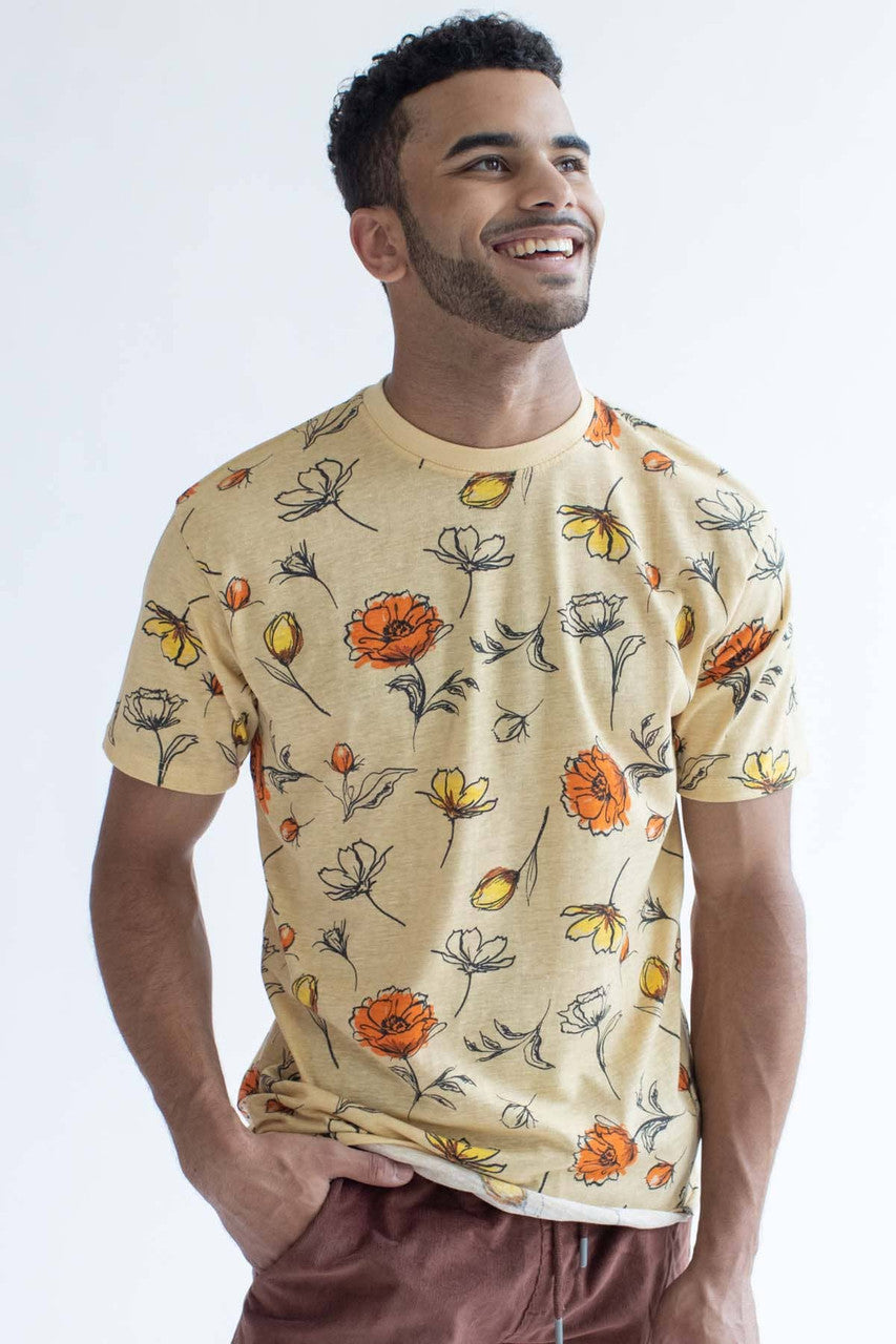 Inked Flower Sketches T-Shirt