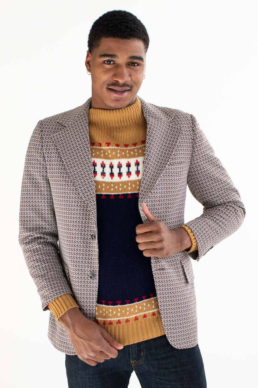 Interlocking Pattern Vintage Blazer