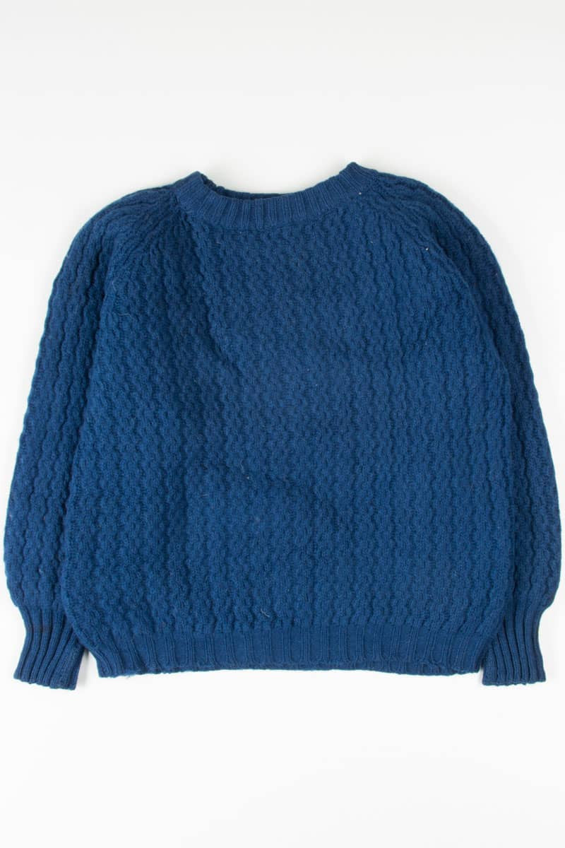 Navy English Fisherman Sweater 446