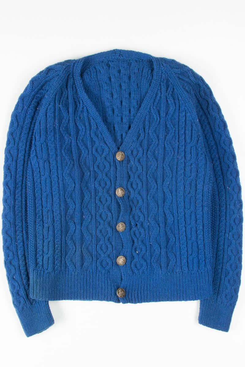 Blue Irish Fisherman Cardigan 448