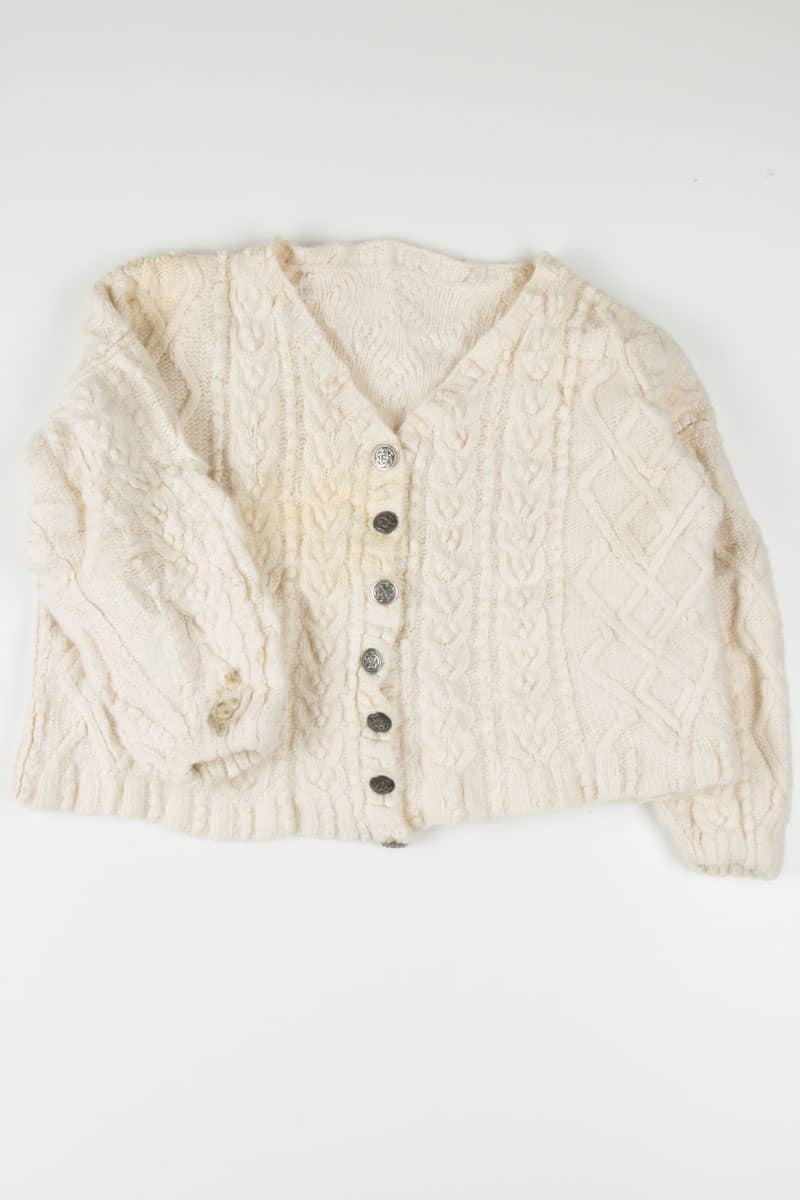 Irish Fisherman Cropped Cardigan 490