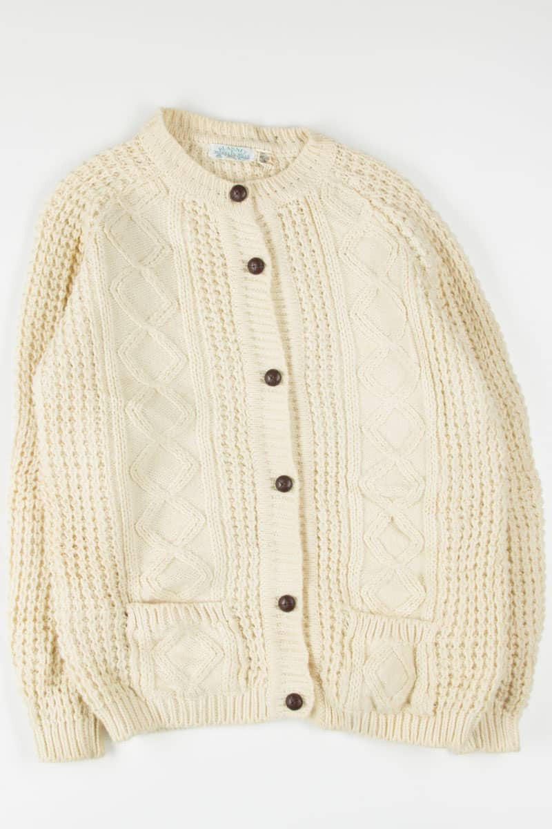 Vintage Blarney Woollen Mills Irish Fisherman Cardigan 551