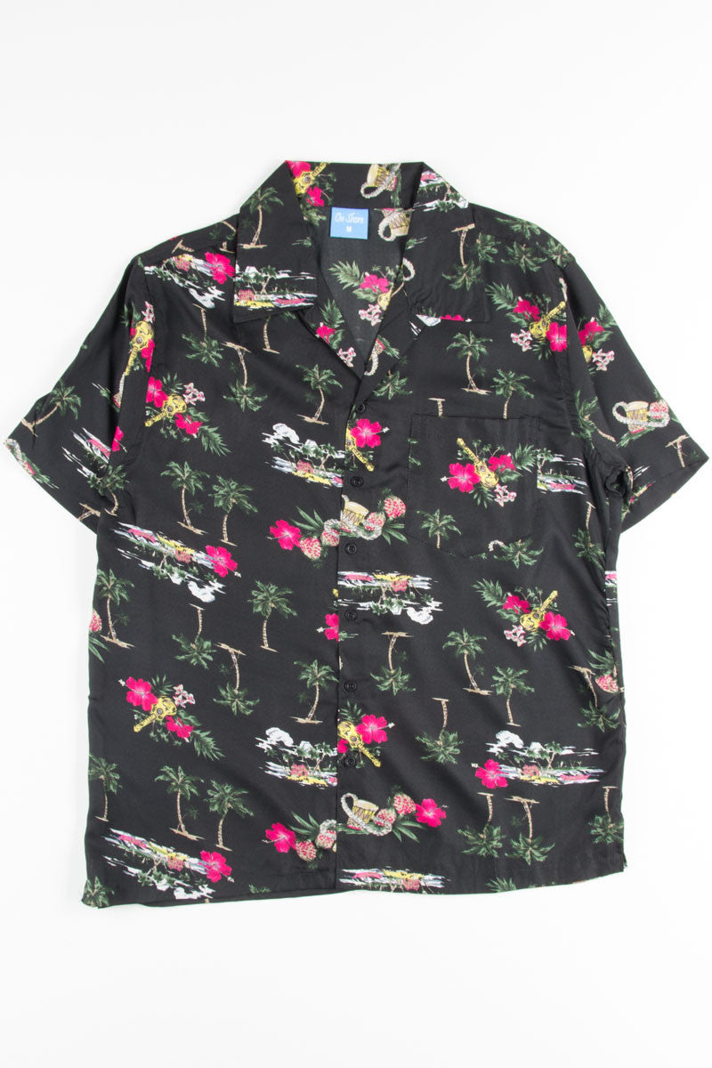 Black Island Life Instruments Hawaiian Shirt