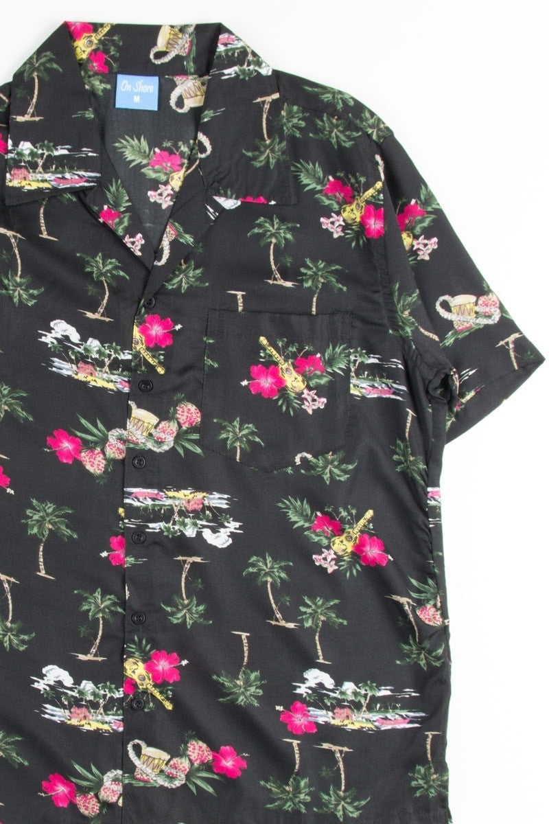 Black Island Life Instruments Hawaiian Shirt