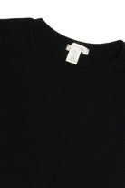 Black Short Sleeve Super Crop Tee