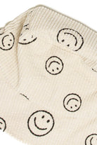 Ivory Corduroy Smiley Bucket Hat