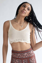 Ivory Knit Crop Tank