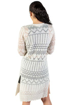 Ivory Long Pointelle Duster