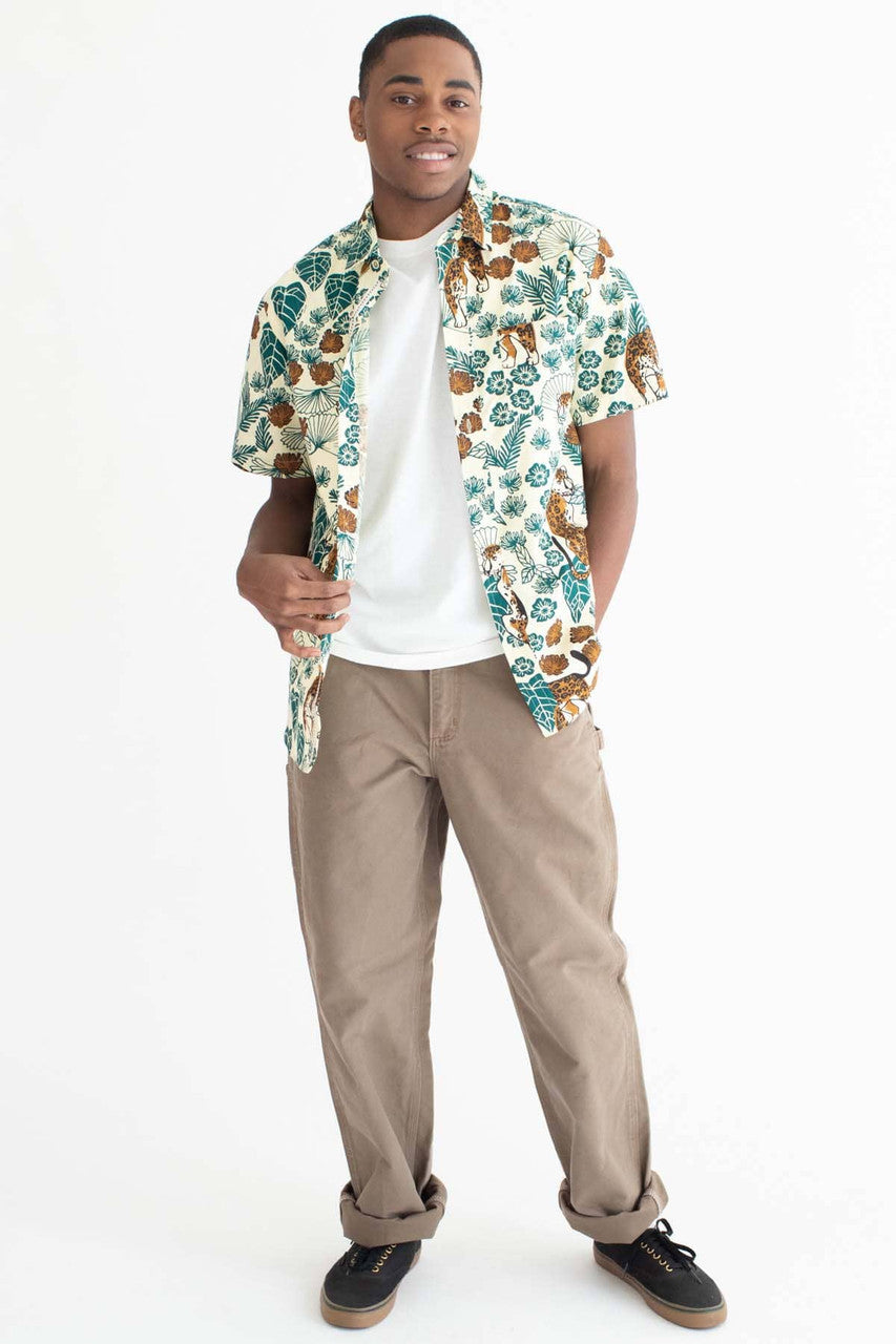 Jaguar Jungle Woven Button Up Shirt