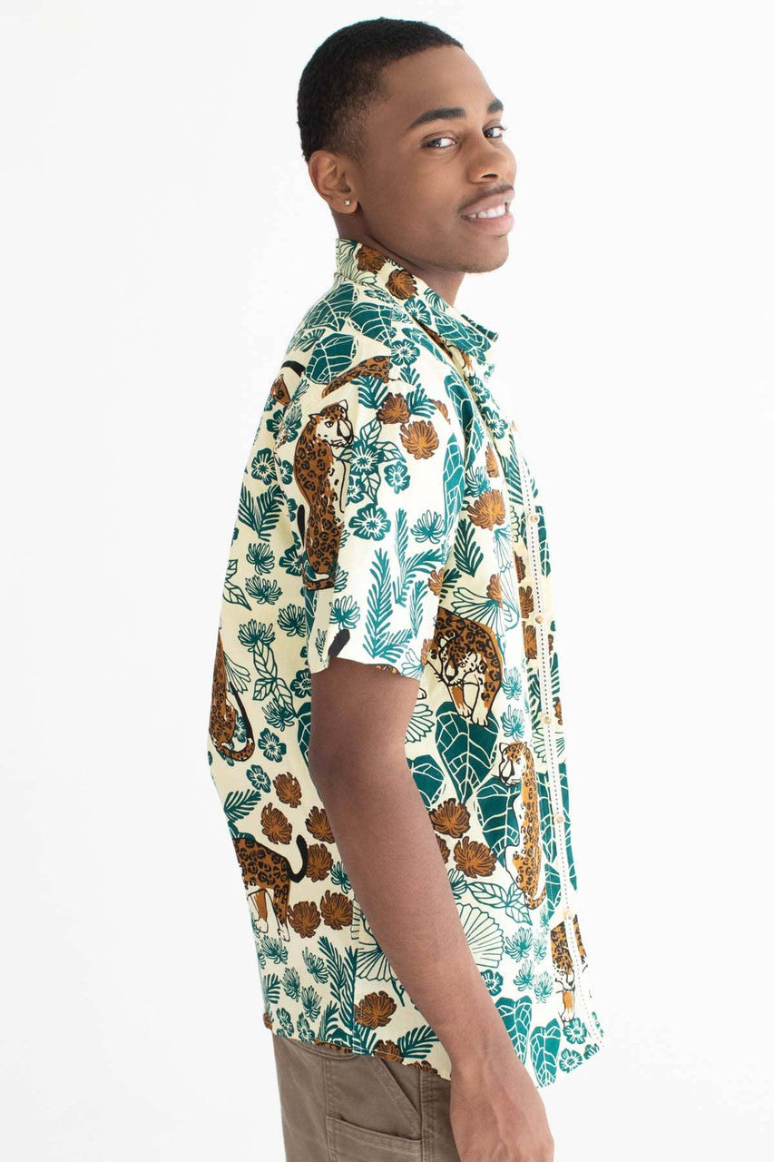 Jaguar Jungle Woven Button Up Shirt