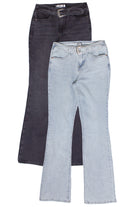 Western Belted Flare Jeans
