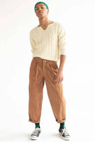 Khaki Girbaud Pleated Pants (sz. 28)