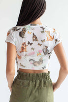 Kittens & Butterflies Mesh Tee