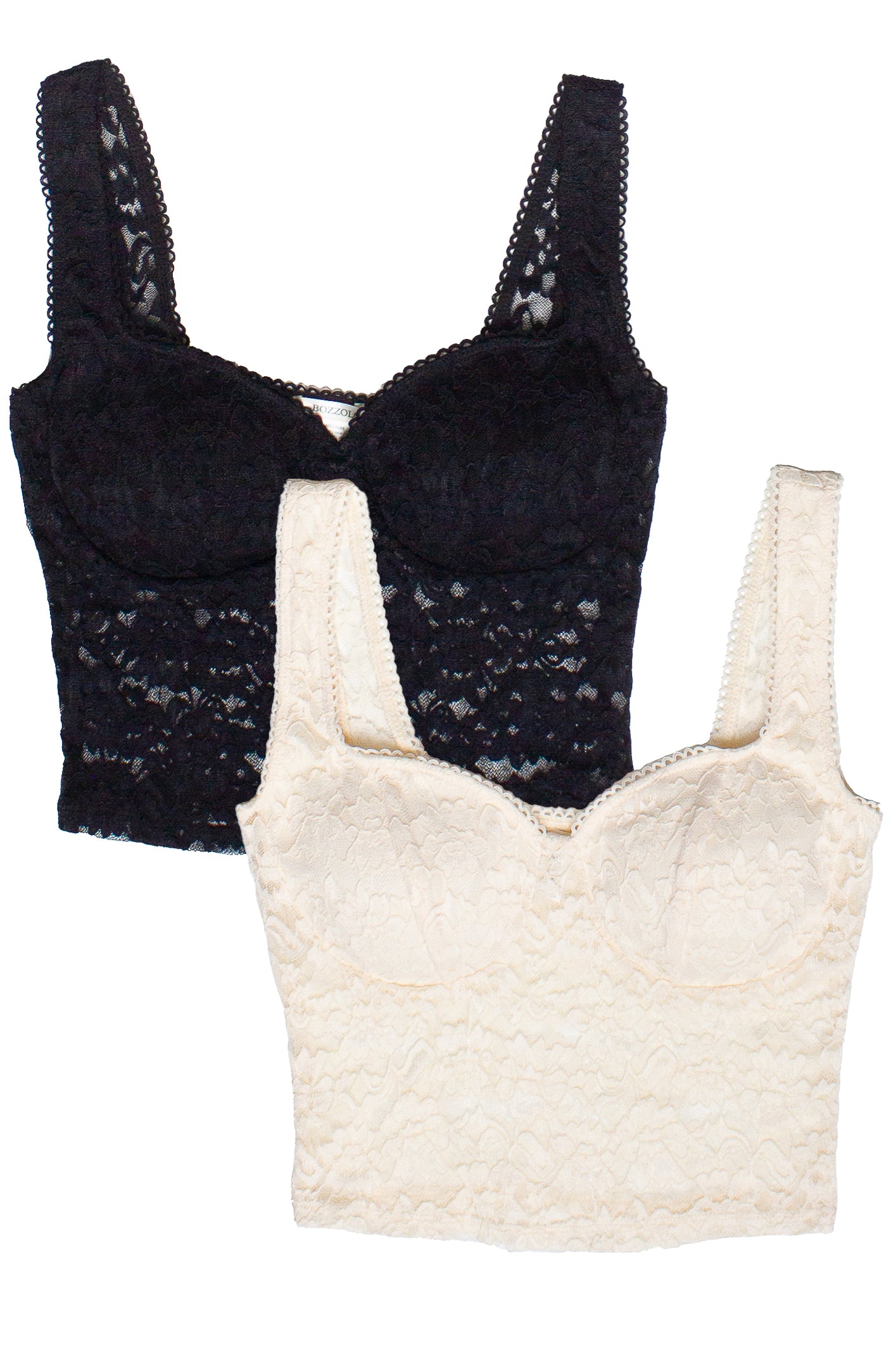 Lace Bustier Tank Tops