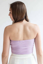 Lavender Sweetheart Ribbed Tube Top